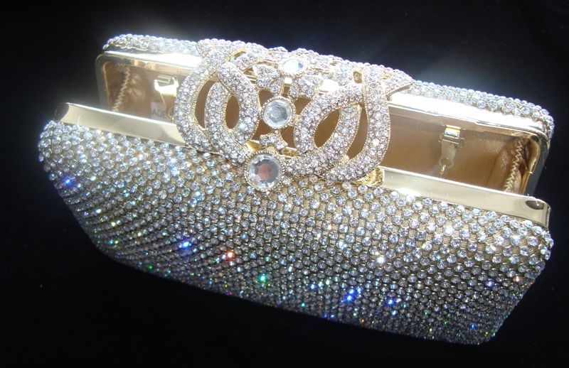 gold diamond purse